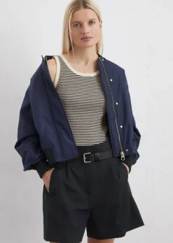 Aviator-Blouson regular aus recyceltem Mini-Canvas