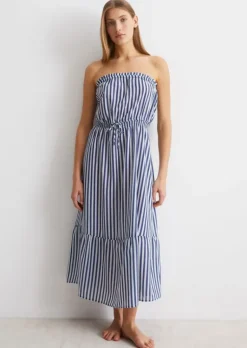 Bandeau-Strandkleid aus Recyling-Material