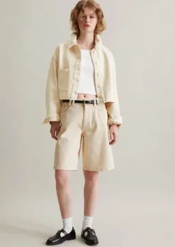 Bermuda Model Jonnda relaxed aus Rigid Denim ohne Elasthan