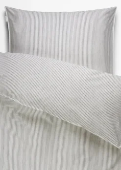 Bettwäsche-Set Model Classic Fine Stripe aus reiner Bio-Baumwolle