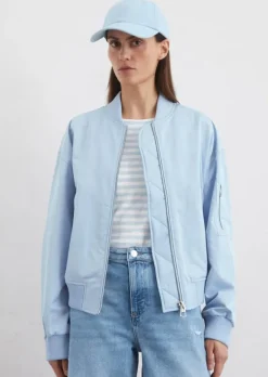 Blouson im Aviator-Stil regular aus recyceltem Polyester-Twill