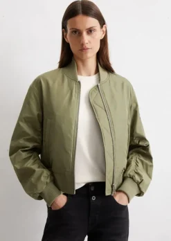 Blouson im Piloten-Stil regular aus recyceltem Polyester-Twill