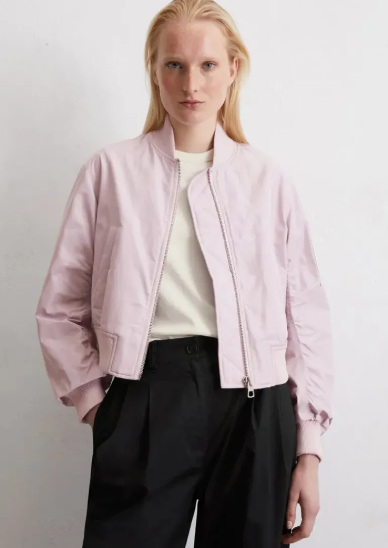 Blouson im Piloten-Stil regular aus recyceltem Polyester-Twill