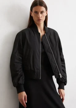 Blouson im Piloten-Stil regular aus recyceltem Polyester-Twill