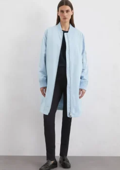 Blouson-Mantel im Aviator-Stil regular aus recyceltem Polyester-Twill