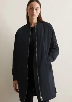 Blouson-Mantel regular aus Crinkle-Nylon