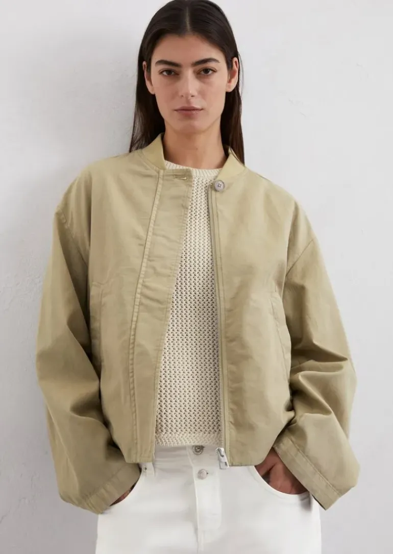 Blouson relaxed aus Organic-Cotton-Leinen-Mix