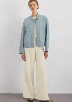 Blouson relaxed aus Organic-Cotton-Leinen-Mix