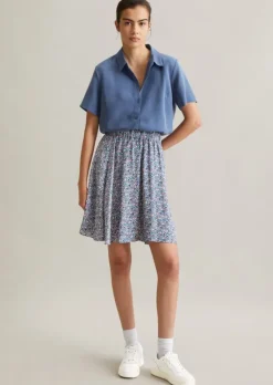 Bluse regular aus TENCEL™ Lyocell