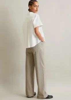 Bluse relaxed aus Baumwoll-Oxford