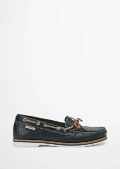 Bootsschuh aus genarbtem Rindleder