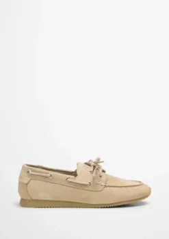 Bootsschuh aus Velours-Rindleder
