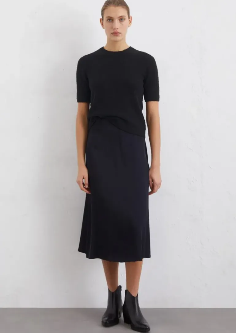 Bouclé-Pullover slim aus Organic Cotton-Mix