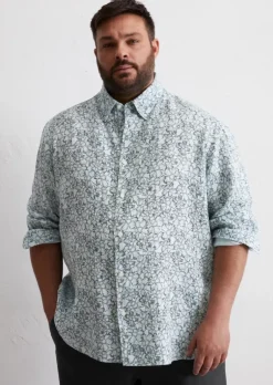 Button-Down-Hemd shaped aus reinem Leinen