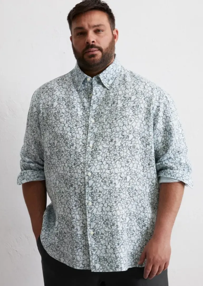 Button-Down-Hemd shaped aus reinem Leinen