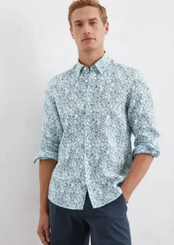 Button-Down-Hemd shaped aus reinem Leinen