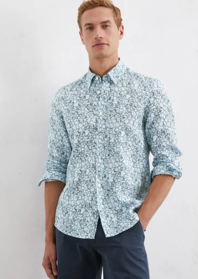 Button-Down-Hemd shaped aus reinem Leinen