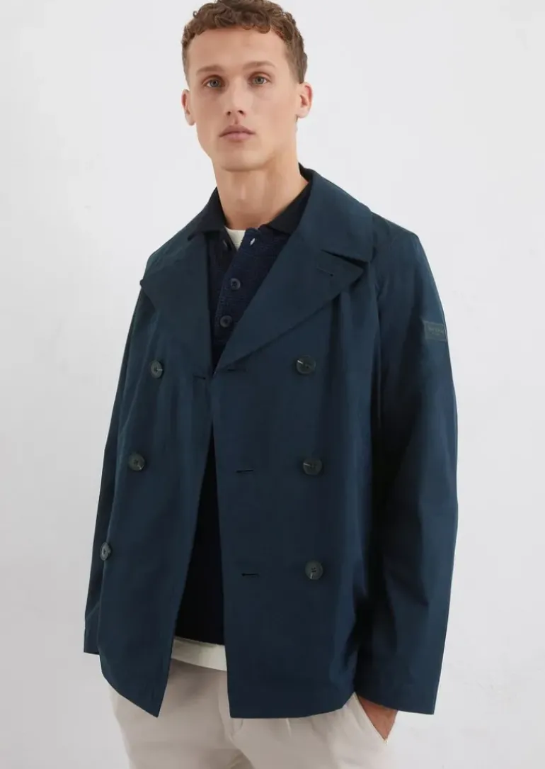 Cabanjacke aus wasserabweisendem Materialmix