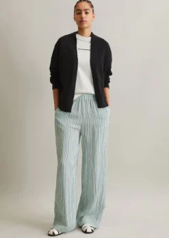 Cardigan relaxed aus Cotton-Slub-Garn
