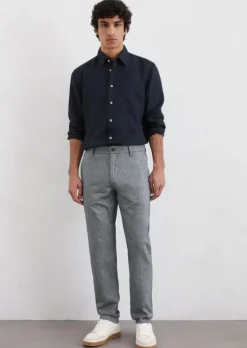 Chino Model Osby Jogger tapered aus Bio-Baumwoll-Leinen-Mix