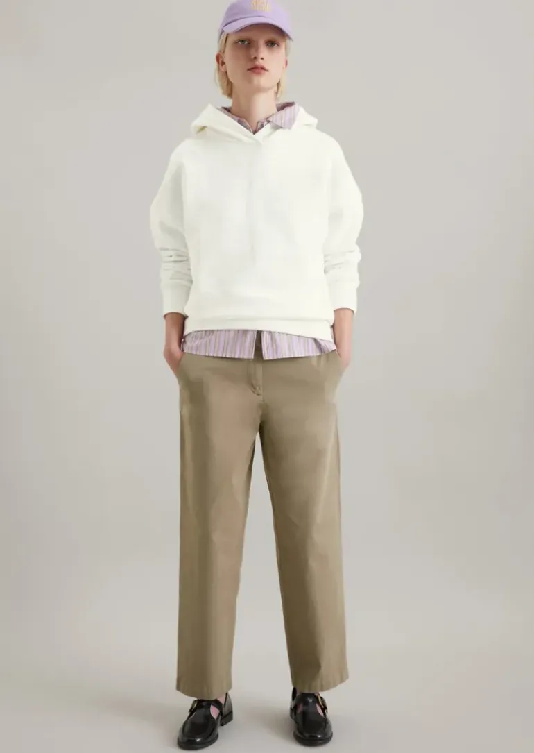 Chino relaxed cropped aus Organic Cotton-Twill