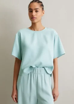 Crop-Blusenshirt relaxed aus TENCEL™ Lyocell