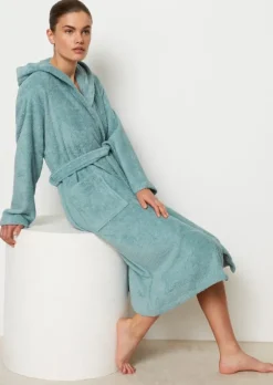 Damen-Bademantel Model Timeless mit Kapuze