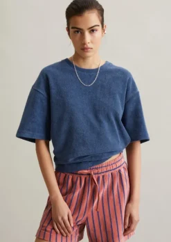 Frottee-T-Shirt relaxed aus reiner Bio-Baumwolle