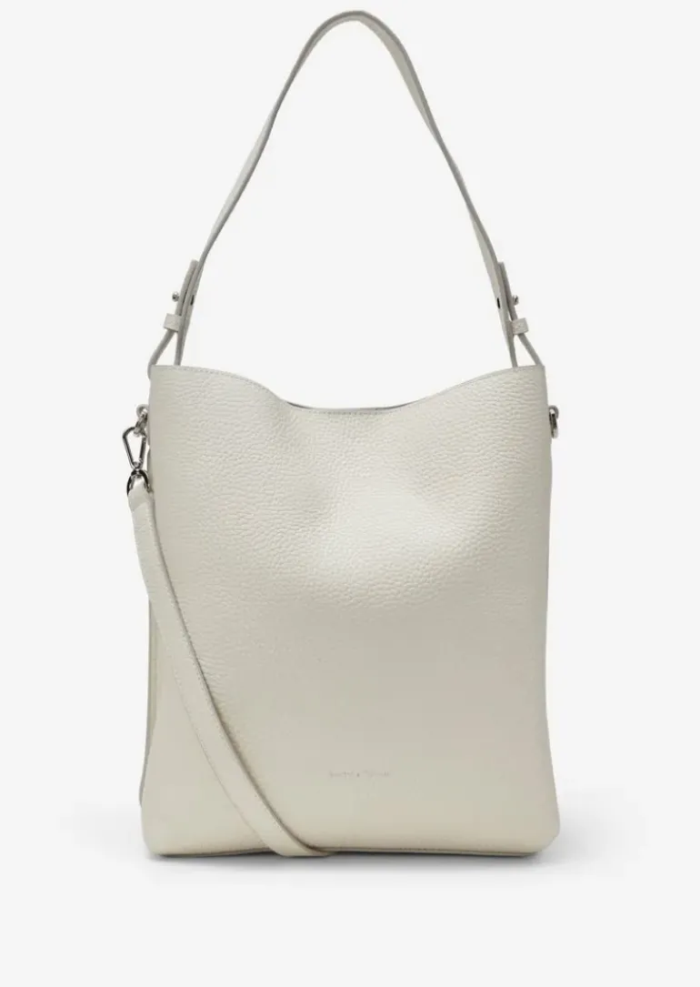 Hobo Bag medium aus genarbtem Rindleder
