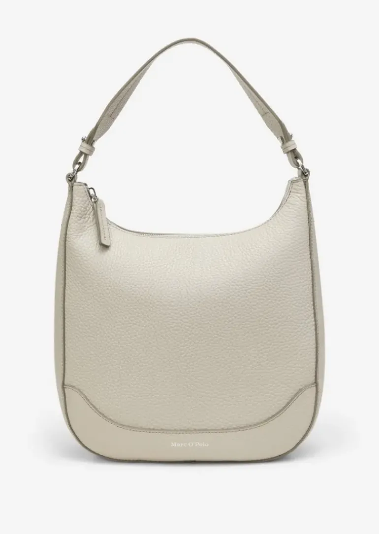 Hobo Bag medium aus genarbtem Rindleder