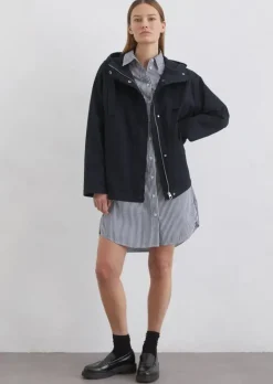 Jacke im Cape-Stil relaxed aus Organic Cotton-Twill