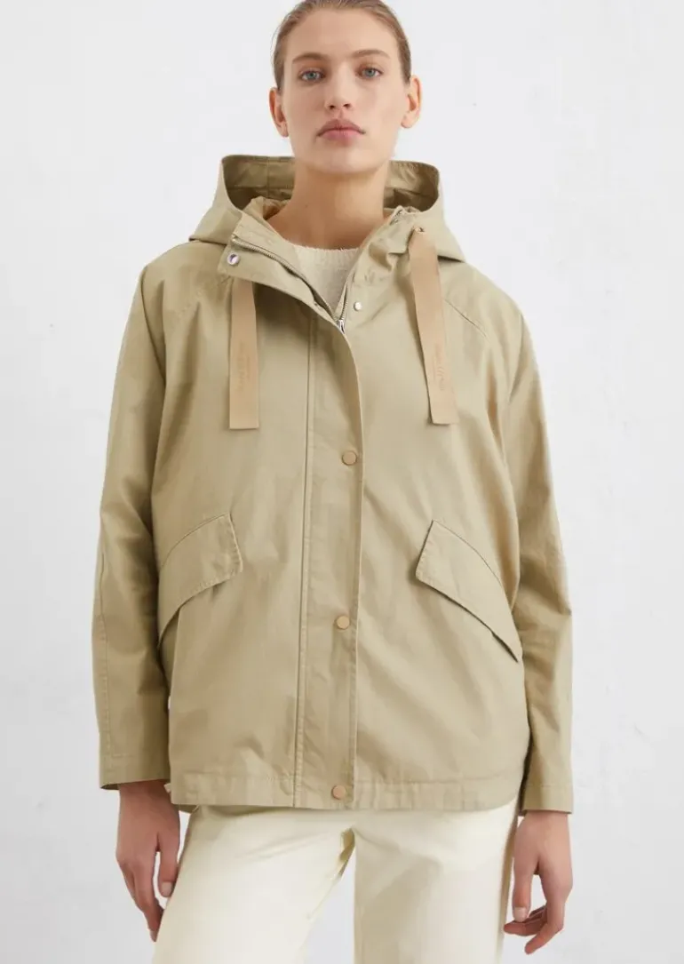 Jacke im Cape-Stil relaxed aus Organic Cotton-Twill