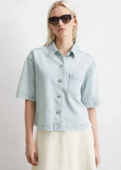 Jeanshemd relaxed aus Lyocell-Organic-Cotton-Mix