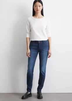 Jeans Model Alby slim aus stretchigem Cashmere-Touch-Denim
