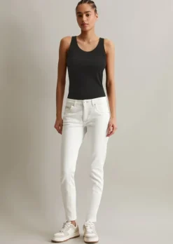 Jeans Model Alva slim cropped aus Organic-Cotton-Lyocell-Stretch