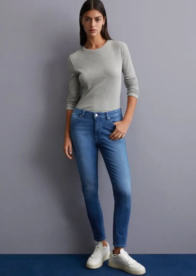 Jeans Model Kaj skinny cropped aus Powerstretch-Gewebe