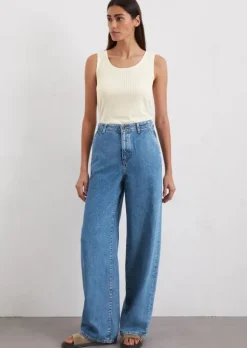 Jeans Model Luma wide aus Lyocell-Organic-Cotton-Mix