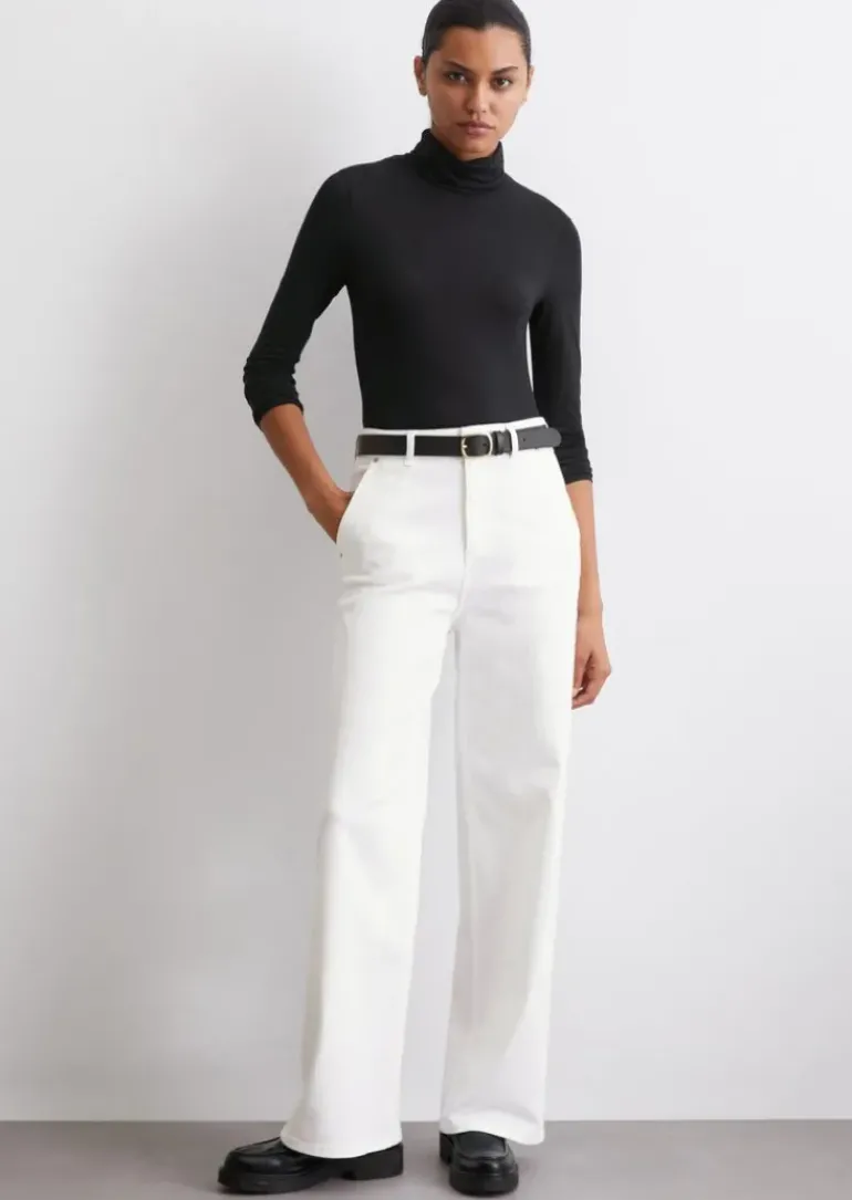 Jeans Model Luma wide aus Organic Cotton-Lyocell-Mix