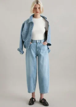 Jeans Model Stine barrel cropped aus reiner Baumwolle