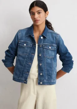 Klassische Jeansjacke mit nachhaltiger Waschung