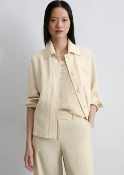 Overshirt regular aus Leinen-Viskose-Mix