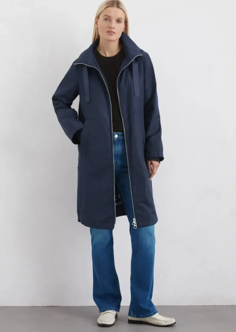 Parka regular aus recyceltem Polyester-Canvas