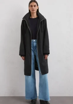 Parka regular aus recyceltem Polyester-Canvas