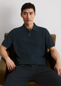 Poloshirt regular mit feiner Piqué-Struktur