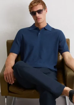 Poloshirt regular mit feiner Piqué-Struktur