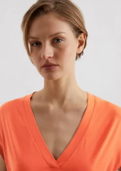 Ärmellose Jerseybluse relaxed aus LENZING™ ECOVERO™