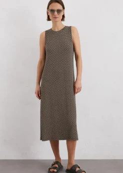 Ärmelloses Jerseykleid relaxed aus stretchiger Viskose-Qualität