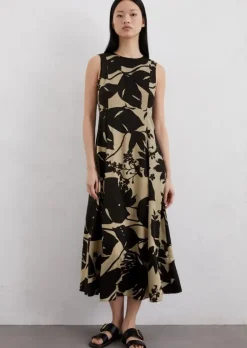 Ärmelloses Kleid fitted aus LENZING™ ECOVERO™