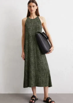 Ärmelloses Kleid flared aus stretchiger Viskose-Qualität