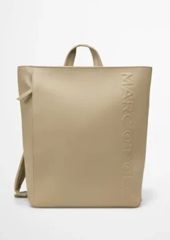 Rucksack medium aus einer Lederalternative aus recyceltem Polyester